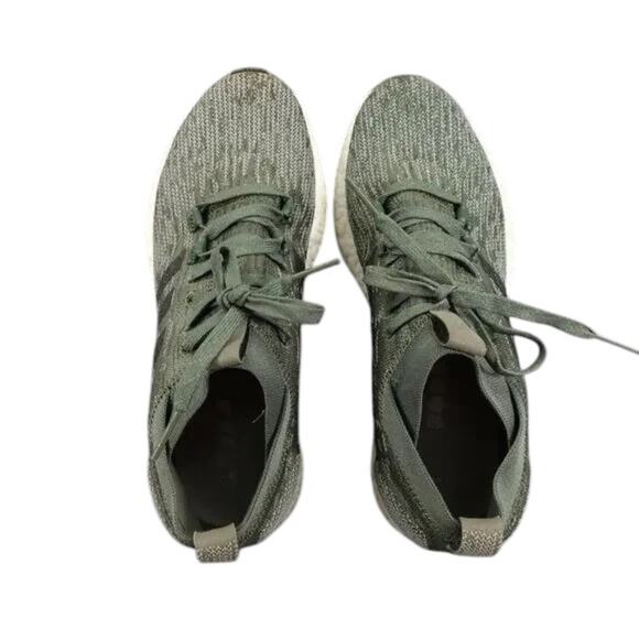 Adidas Shoes Mens 7.5 Athletic Sneakers PureBoost RBL Base Green Running Active - Picture 9 of 12